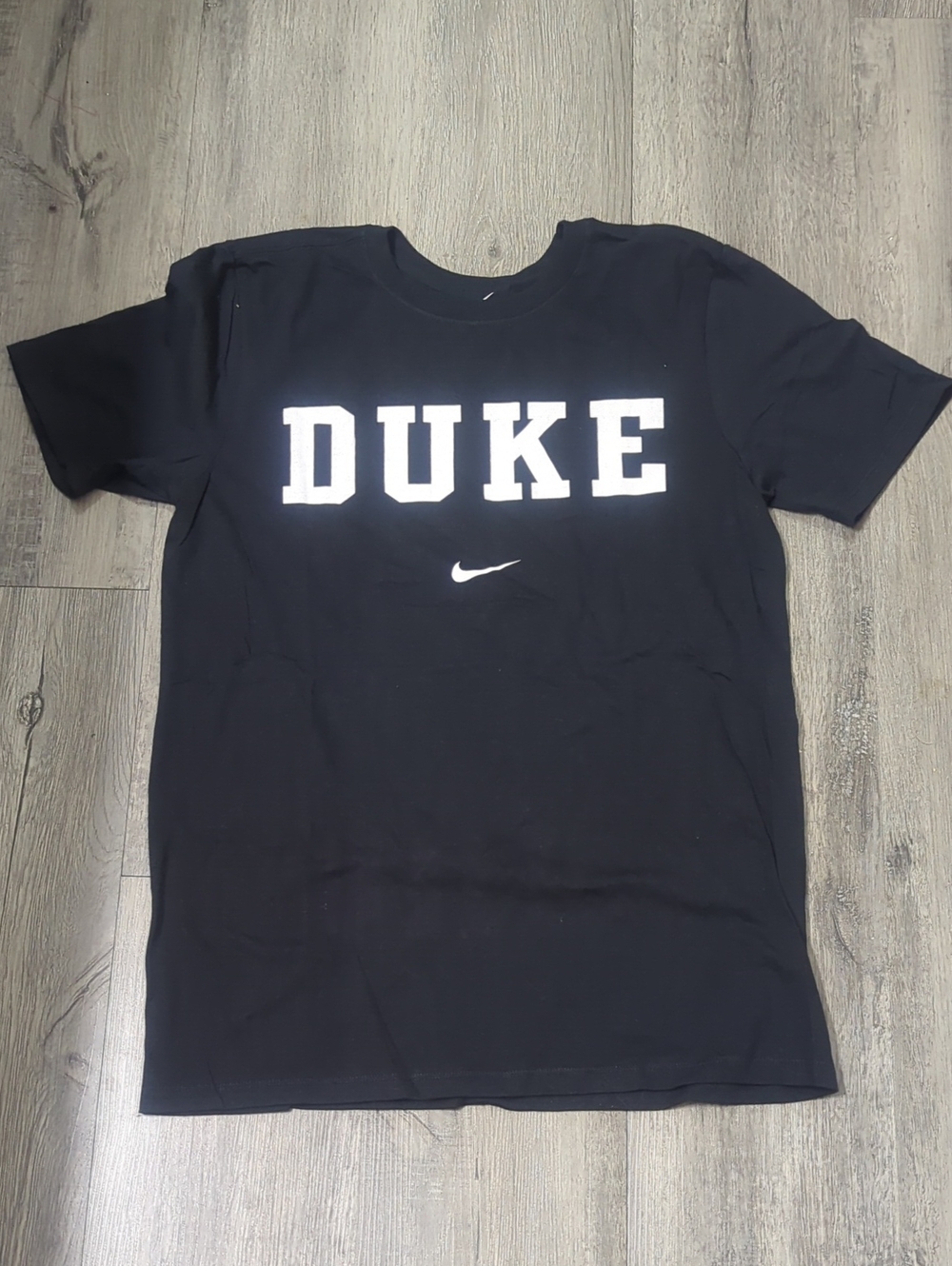Nike Black T-Shirt with White DUKE Logo NWOT